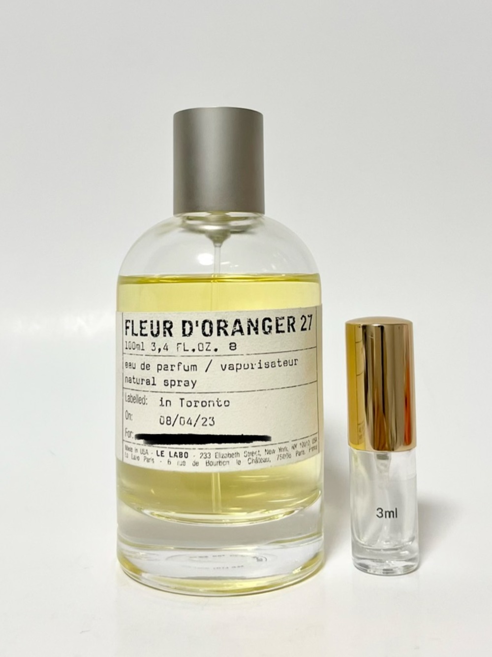 Le Labo Fleur d'Oranger 27 (3ml) decant